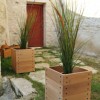 BACS A FLEURS EN BOIS-CACHE POT EN BOIS-AUTENTIK-GARDEN K-