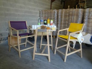 GARDEN K - FAUTEUILS HAUTS - TABLE HAUTE - OUTDOOR - INDOOR