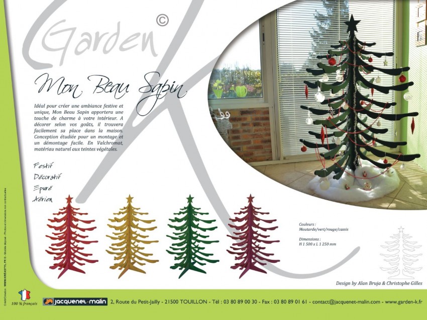 GARDEN K-SAPIN BOIS-NATUREL-DECORATIF