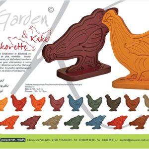 DESSOUS DE PLAT-POULE-GARDEN K-VALCHROMAT