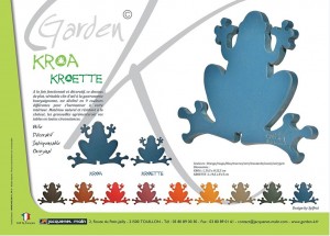 DESSOUS DE PLAT-GRENOUILLE-GRENOUILLETTE-GARDEN K-DECORATIF