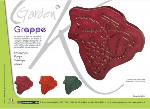 DESSOUS DE PLAT-GRAPPE DE RAISIN-GARDEN K-ORIGINAL