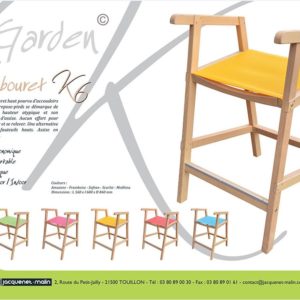 TABOURET HAUT-GARDEN K-BOIS-BATYLINE-CHAISE HAUTE