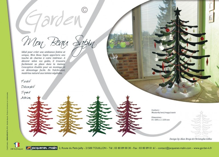 GARDEN K-SAPIN BOIS-NATUREL-DECORATIF